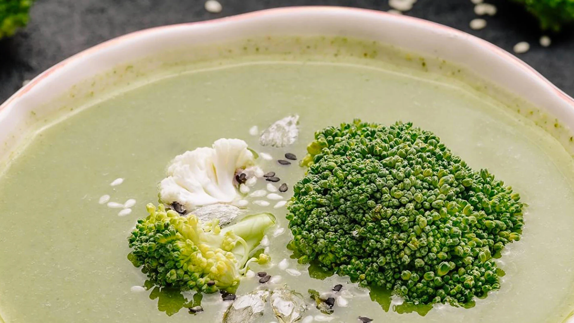 Sopa Creme de Brócolis e Couve-flor