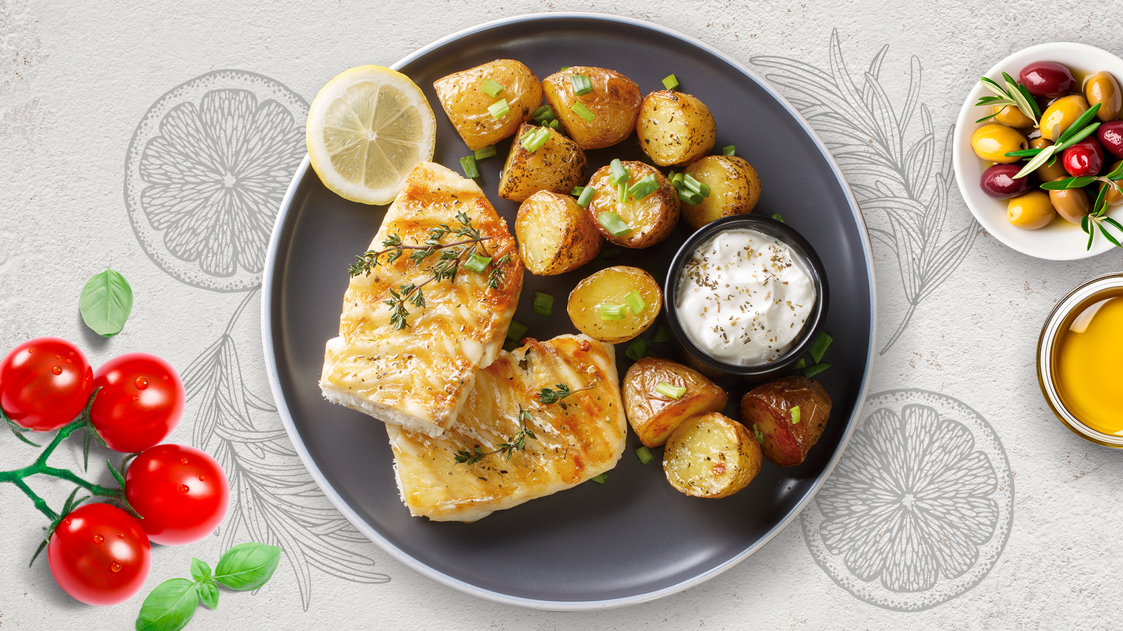 Bacalhau com batata e cebola