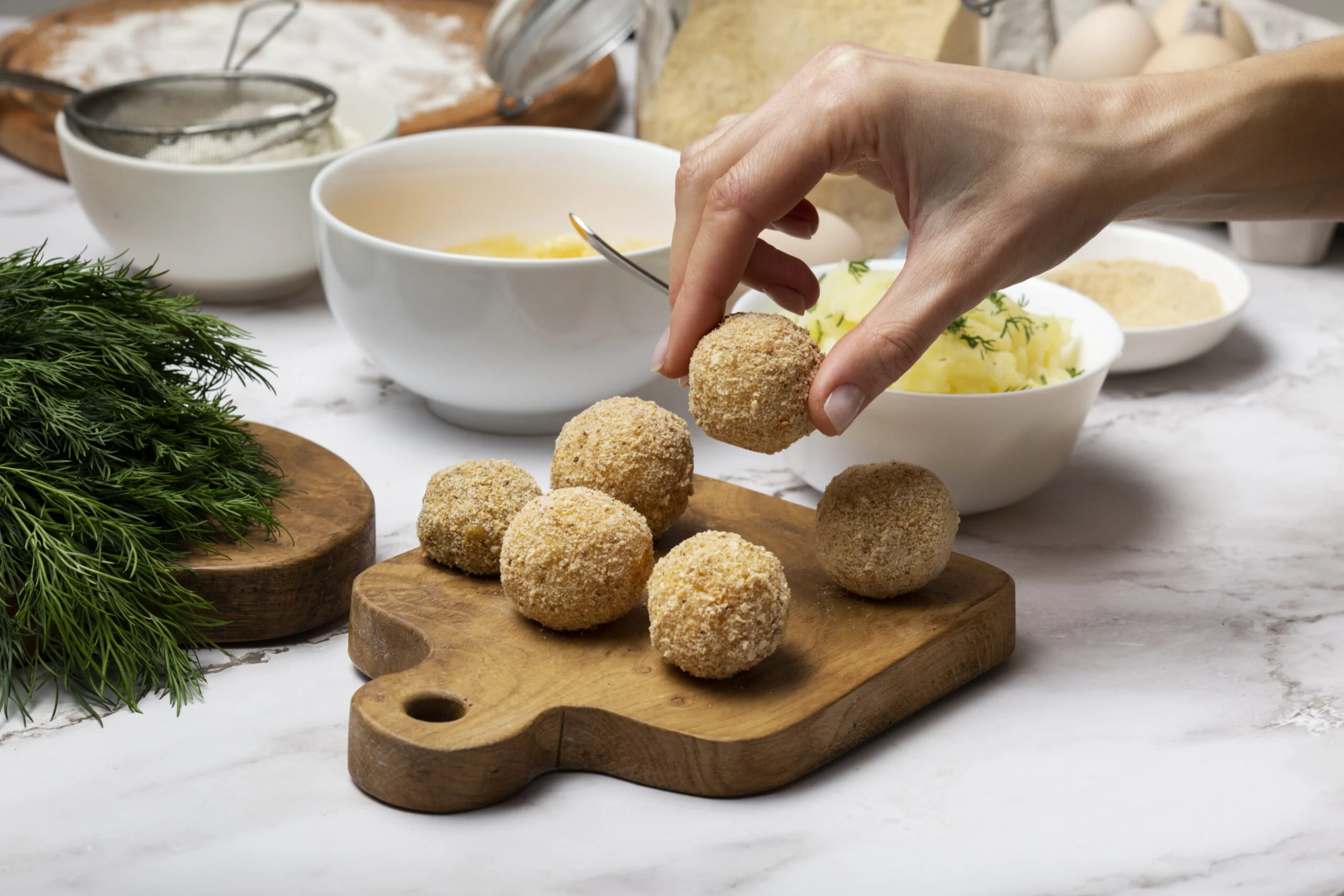 Bolinha de queijo na Air Fryer