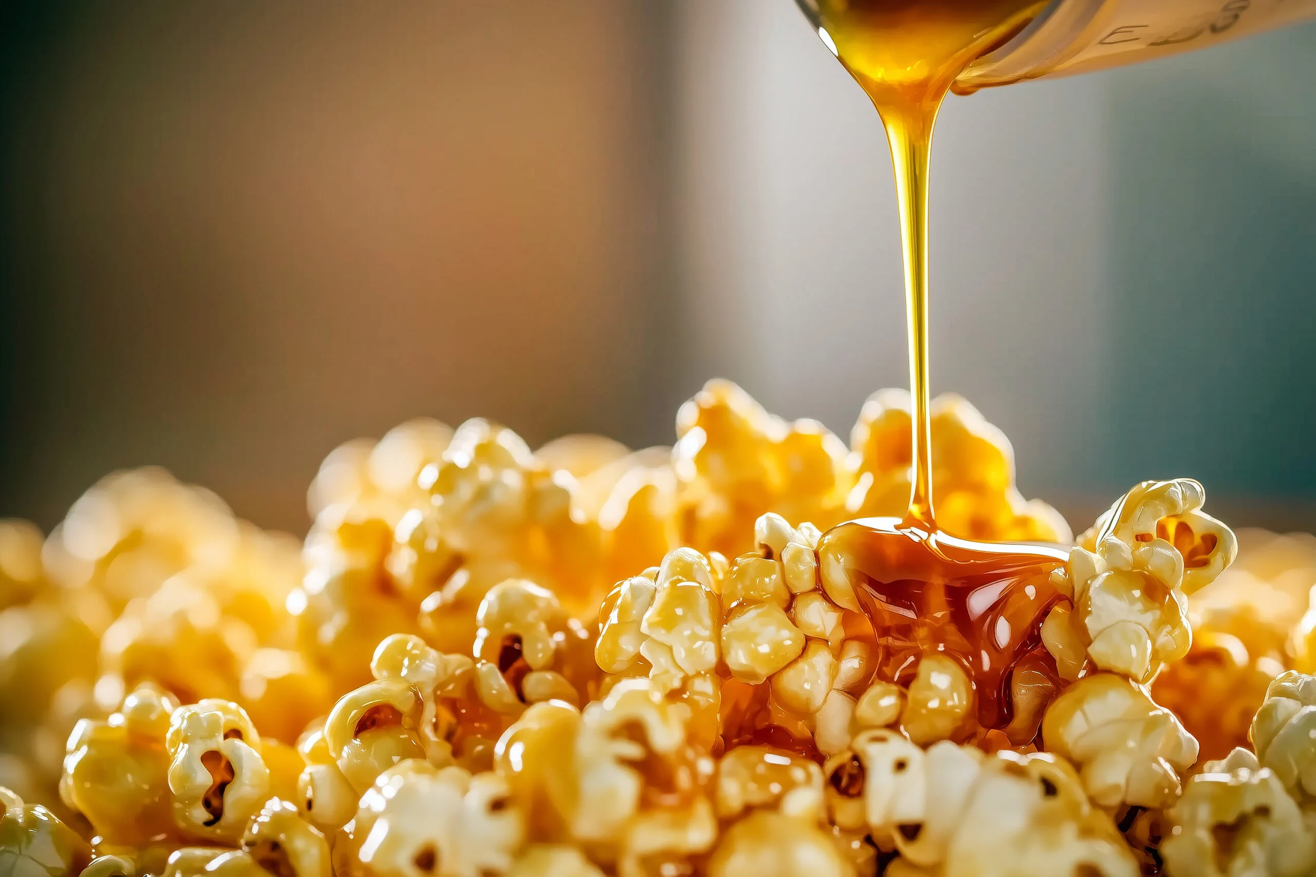 Pipoca de caramelo salgado com baunilha