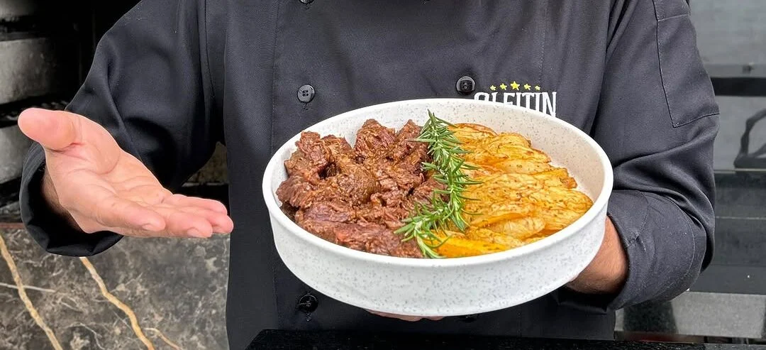 Cupim com batatas na cerveja escura